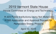 Vermont State House - H.423, H.355 4/10/19