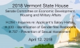 Vermont State House: H294,  H333, H707 4/12/18