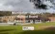Montpelier - Roxbury School Board - December 18, 2019