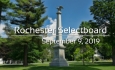 Rochester Selectboard - September 9, 2019