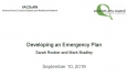 Vermont Arts Council - VACDaRN - Developing an Emergency Plan