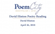 Poem City - David Hinton 2018