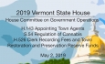 Vermont State House - H.143, S.54, and H526 5/2/19