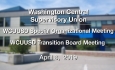 Washington Central Supervisory Union - Special Org. Meeting & Transition Board Meeting 4/8/9