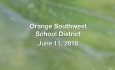 Orange Southwest Unified Union District - June 11, 2018