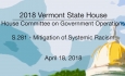 Vermont State House - S.281 - Mitigation of Systemic Racism 4/18/18