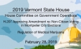 Vermont State House - H.207 Non-Citizen Voting, Regulation of Rx Marijuana 2/28/19