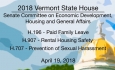 Vermont State House: H196, H907, H707 4/19/18