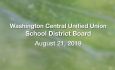 Washington Central Unified Union School District - August 21, 2019