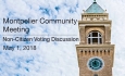 Montpelier Community Meeting - Non-Citizen Voting Discussion 5/1/8