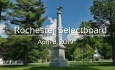Rochester Selectboard - April 8, 2019