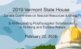 Vermont State House - S.49 Regulation of Polyfluoroalkyl Substances in Waters 2/22/19