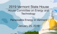 Vermont State House - Renewable Energy in Vermont 1/25/19