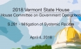 Vermont State House: S.281 - Systemic Racism Mitigation 4/4/18