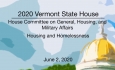 Vermont State House - Housing and Homelessness 6/2/2020