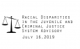 Racial Disparities Advisory Panel - July 16, 2019