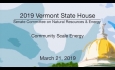 Vermont State House - Community Scale Energy 3/21/19