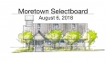 Moretown Select Board - August 6, 2018