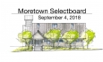 Moretown Select Board - September 4, 2018