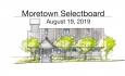 Moretown Selectboard - August 19, 2019