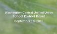 Washington Central Unified Union School District - September 18, 2019