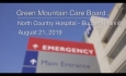 Green Mountain Care Board - North Country Hospital - Budget Hearing 8/21/19